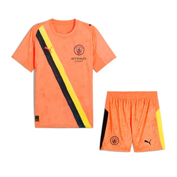Trikot Manchester City KidSuper Kinder 2025-26 Orange